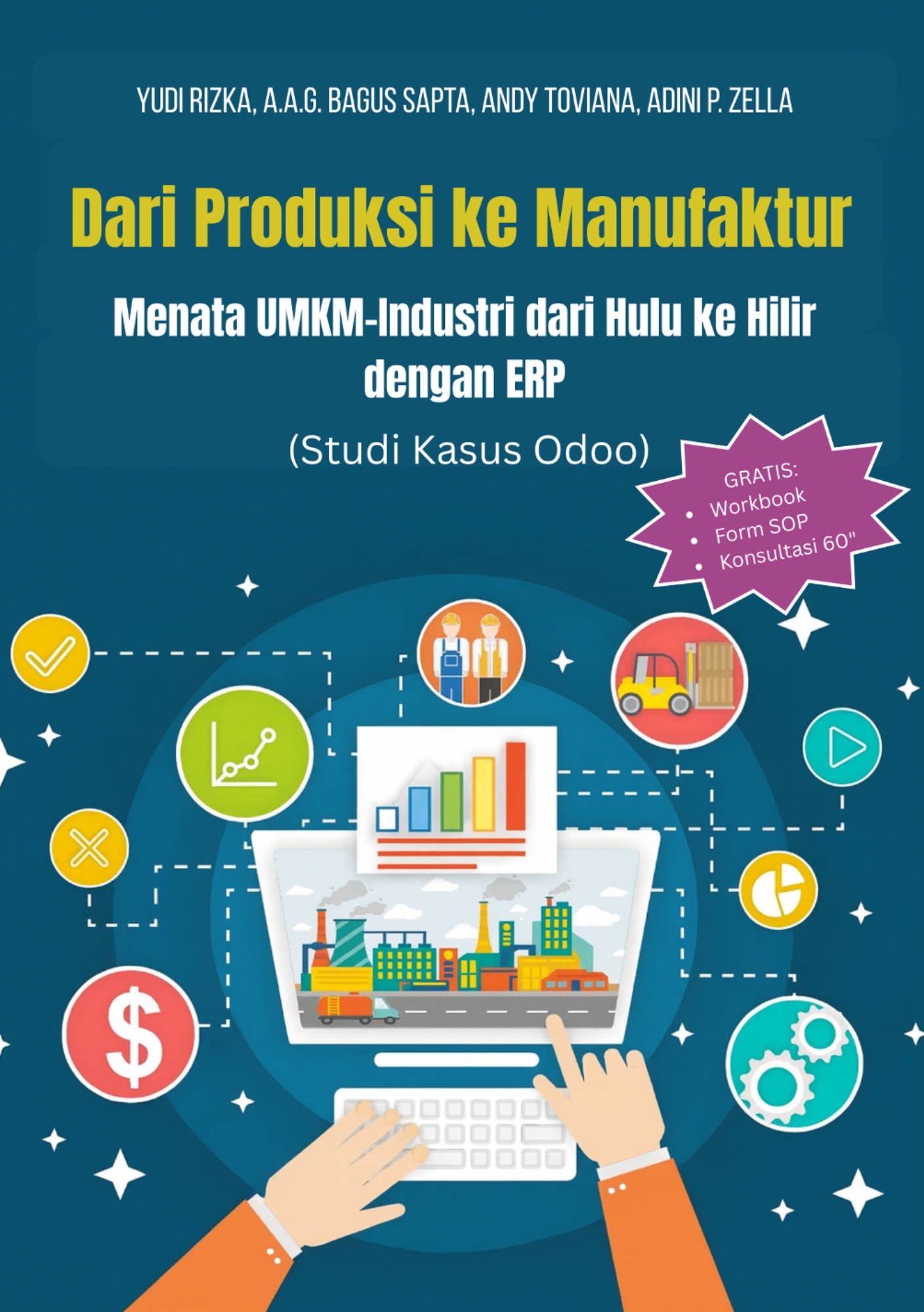 Naureen Publisher - Dari Produksi ke Manufaktur, Menata UMKM Industri dari Hulu ke Hilir Dengan ERP
